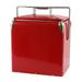 AmeriHome Retro Style Picnic Cooler Red