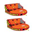 SPORTSSTUFF Super Mable Triple Rider Lake Boat Towable Tube (2 Pack)