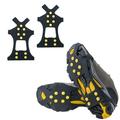 Ice Snow Grips Anti Slip On Over shoe Boot studs Crampons Cleats Spikes Grippers (L)