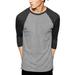 Hat and Beyond Men s Casual 3/4 Sleeves Raglan Baseball T-Shirts