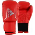 adidas FLX 3.0 Speed 50 Boxing & Kickboxing Gloves for Women and Men for Light Sparring Training Gym Punching Fitness and Heavy Bags. 12oz Solar Red Silver