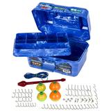 Flambeau Outdoors 355BMR Big Mouth Tackle Box 89 Piece Tackle Box Kit Plastic Blue 8.75 inches