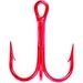 Lazer Sharp L934RDTH-8 3X Treble Hook Red Size 8 20 Pack