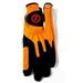 Zero Friction Performance Glove (RIGHT ORANGE) UNIVERSAL ONE SIZE FIT Golf NEW