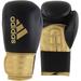 Adidas Boxing and Kickboxing Gloves - Hybrid 100 - for Men and Women - for Punching Fitness and Heavy Bags - Black/Gold 14oz