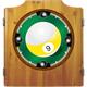 Trademark Global 9-Ball Dart Board Cabinet includes Bristle Board and Darts