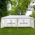 2020 Newest 10 x20 ft Gazebo Tent Upgraded Thicken Steel Tube Sunshade Shelter Outdoor Wedding Party Camping Cater Events Pavilion Patio Tent with 4 Removable Sidewalls and Windows B063