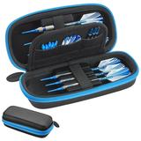 Casemaster Sentry Dart Case Holds 6 Darts and Accessories Blue