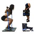 BodyBoss 2.0 - Full Portable Home Gym Workout Package + Resistance Bands - Collapsible Resistance Bar Handles - Full Body Workouts for Home Travel or Outside - Blue