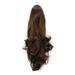 Onedor 20 Curly Synthetic Clip In Claw Drawstring Ponytail Hair Extension Synthetic Hairpiece 190g with a jaw/claw clip (R6/R30) â€¦