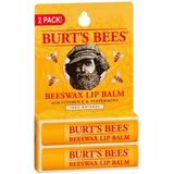 4 Pack - Burt s Bees 100% Natural Moisturizing Lip Balm Original Beeswax with Vitamin E & Peppermint Oil 0.30 oz