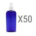 MoYo Natural Labs 8 Oz Large Mist Spray Bottle Refillable Reusable Empty 8 oz Fine Mist Bottle Cobalt Blue Oval 8 OZ ( Pack of 50 Blue )