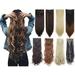 LELINTA 24 Curly Wave Clips in Synthetic Hair Extensions Hair pieces for Women double double weft 7 piece full head