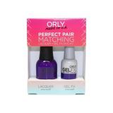 ORLY Perfect Pair Nail Polish + Gelfx Duo Kit Saturated