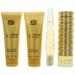 New Brand Gold 4 Pc Gift Set 3.3oz EDP Spray 0.5oz EDP Spray 4.3oz Shower Gel 4.3oz Body Lotion