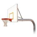 First Team Brute Impervia Steel-Aluminum In Ground Fixed Height Basketball System44; Forest Green