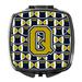 Letter Q Football Blue and Gold Compact Mirror CJ1074-QSCM