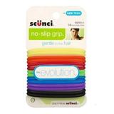 Scunci No-slip Grip Evolution Bright Jelly Ponytailers Colors May Vary (Pack of 2)