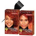 Clairol TEXTURE & TONES Permanent Moisture-Rich Haircolor No Ammonia (w/Sleek Brush) Hair Color Dye Designed for Women of Color (2N DARK BROWN)