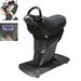 INTBUYING Electric Horse Riding Machine Black Indoor Abdominal Exercise Fitness Machine with Safety Switch