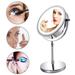 10X Magnifying Lighted Makeup Mirror 7 Inch Two Sided White Daylight LED Shadow Free LED Vanity Mirror Battery and USB Cable Operated(Include 3 AAA Rechargeable Batteries)