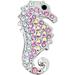 Navika Pink Seahorse Swarovski Crystal Ball Marker with Hat Clip