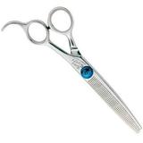 Professional Blue Breeze Speedcutter Grooming Shears Straight Curved Blending (7 inch 48-Tooth Blender)