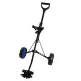 Young Gun Kids Adjustable Golf Cart for Junior Golfers 3-14 Years Old - Black/Blue