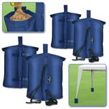 Sunrise 4 PC Weight Bag for Outdoor Patio Pop Up Canopy Wedding Party Tent (Blue)