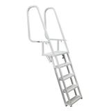 Extreme Max 3005.3916 Deluxe Flip-Up Dock Ladder with Welded Step Assembly - 5-Step
