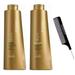 Joico K-PAK Shampoo & Revitalisant Conditioner DUO SET to Repair Hair Damage (w/Sleek Comb) Kpak K-Pack Damaged Kit (33.8 oz + 33.8 oz - LARGE LITER DUO KIT)