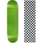 Skateboard Deck Pro 7-Ply Canadian Maple STAINED GREEN With Griptape 7.5 - 8.5