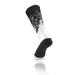 TCK Downtown Elite Crew Socks - Basketball Football Lacrosse Sport Style (Black White Medium (MEN 6-9 LADIES 7-10))