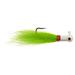 Hurricane Bug eye Buck tail 1 Oz. White/Chartreuse 2 Pack - H-BEB10-101 Fishing Jigs