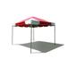 Party Tents Direct Weekender West Coast Frame Party Tent Red 10 ft x 10 ft