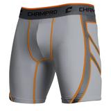 CHAMPRO Wind Up Compression Sliding Shorts Adult Medium Grey