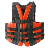 Hardcore Water Sports Adult Fully Enclosed Neoprene and Polyester Life Jacket Vest (Neon Orange)