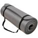 BalanceFrom All-Purpose 1-Inch Extra Thick High Density Anti-Tear Exercise Yoga Mat with Carrying Strap Gray