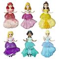 Disney Princess Collectible Fashion Dolls Set of 6 Includes 6 Royal Clips Fashions