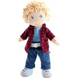 HABA Nick 12 Soft Boy Doll with Blonde Hair Blue Eyes and Embroidered Face (Machine Washable)