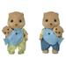 Calico Critters Splashy Otter Family Set of 4 Collectible Doll Figures