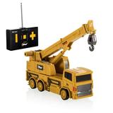 Top Race 4 Channel Mini Remote Control Drill Excavator 1:64 Scale Mini Construction Toys