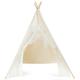 Topbuy Kids Lace Teepee Play Tent Foldable for Indoor & Outdoor Beige