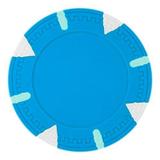 Triangle & Stick Blank 13.5g Poker Chips Light Blue Clay Composite 50-pack