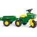 Rolly Toys John Deere 3-Wheel Trac with Trailer Ride On Green/Yellow (52769)