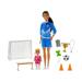 Barbie Career Soccer Coach Playset with 2 Dolls and Accessories