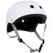 Krown White Shell with Grey Strap Skateboard Helmet Adult One Size
