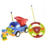 Cartoon R/C Construction Car For Kids Blue