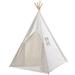 Indian Play Tent 5 Cotton Canvas Children Playhouse with Carry Bag Kids Teepee