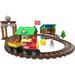 LINCOLN LOGS Sawmill Express Train - Real Wood Logs - Buildable Train Track - 101 parts - Ages 3 and up